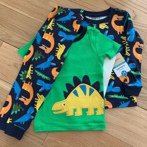 BNWT Carter’s 3pc Snugfit Dinosaurs Pajamas